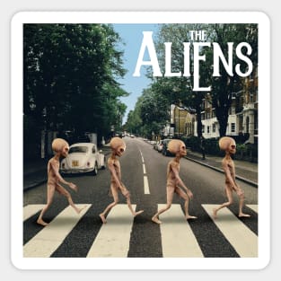 Aliens Abbey Road Sticker